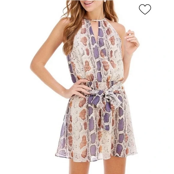 ‼️CLEARANCE‼️ TCEC Snakeskin print dress - Picture 1 of 8